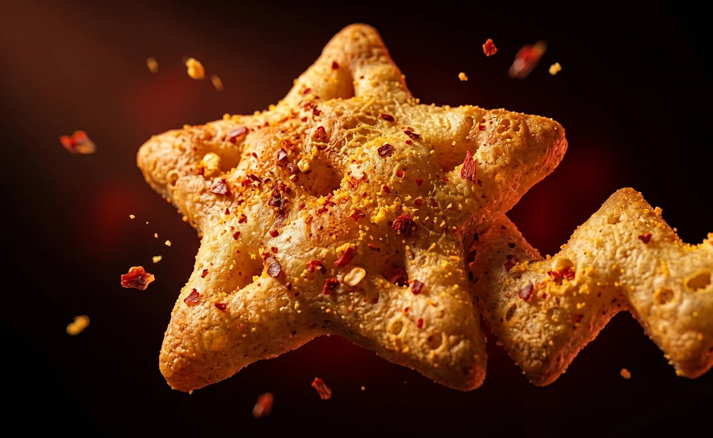 Baked chip texture